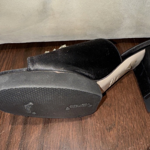 Miu Miu Satin Crystal Embellishments Slides Women's Shoes Size: 6.5 - Picture 6 of 9